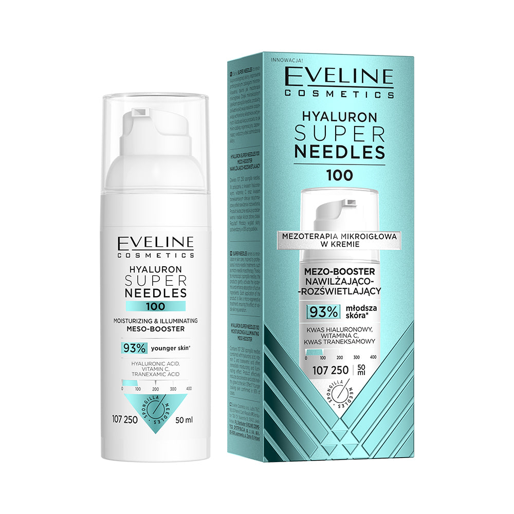 Hyaluron 100 Зволожуючий і освітлюючий мезо-бустер – Eveline Cosmetics