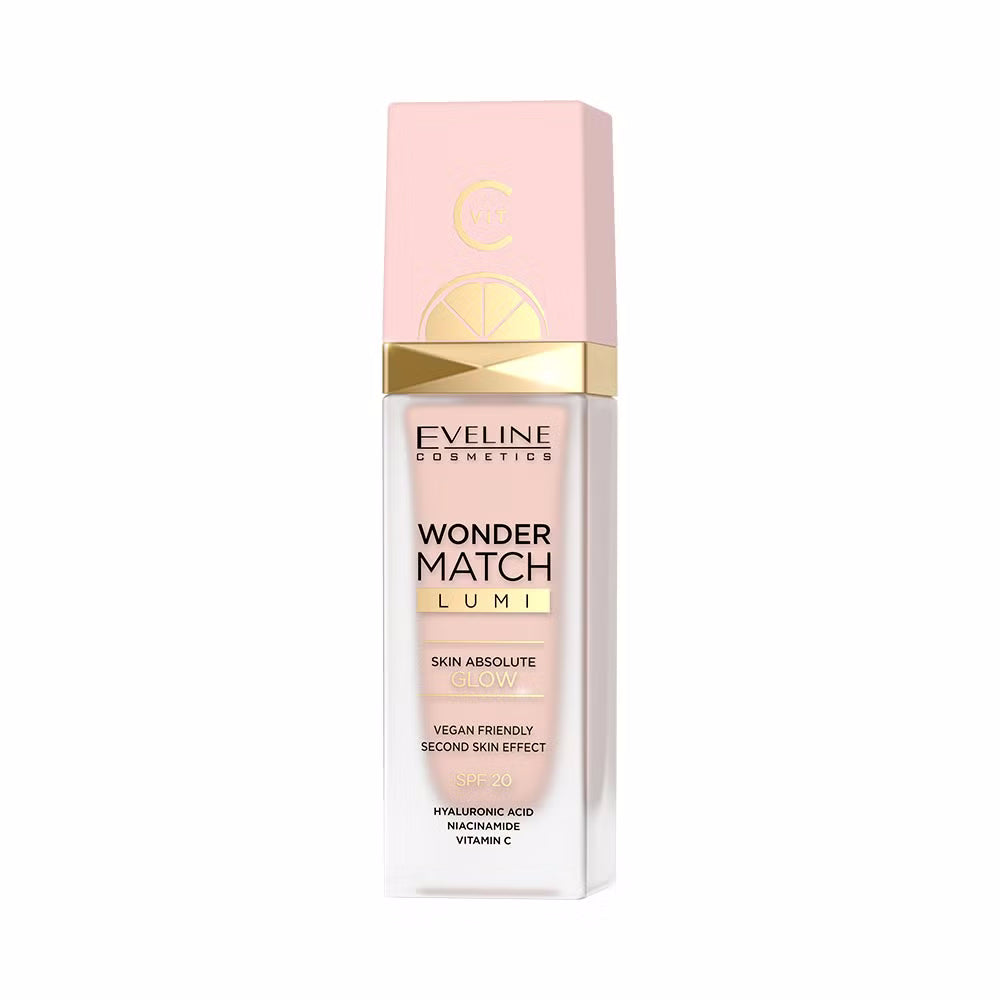Сяйна тональна основа Wonder Match Lumi – Eveline Cosmetics
