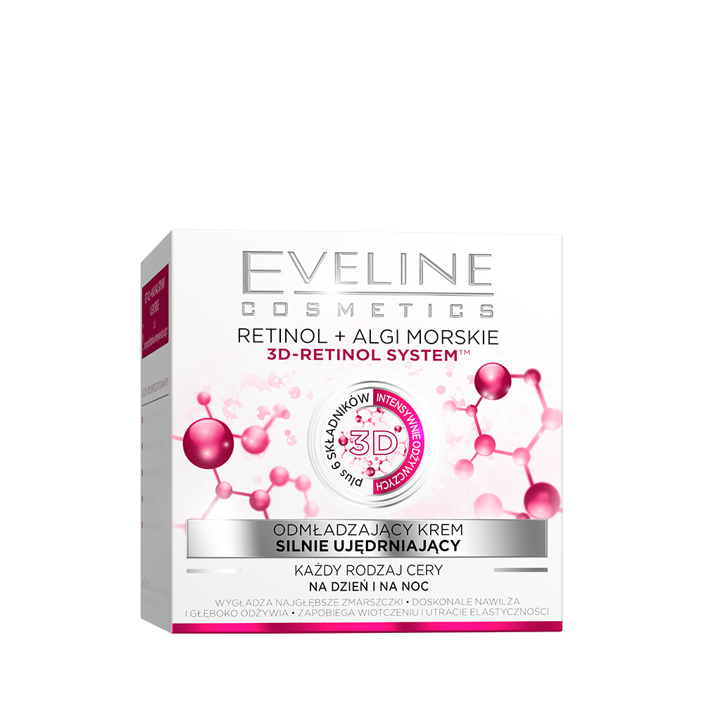 Фото - Крем і лосьйон Eveline Cosmetics Eveline UA Retinol+Marine Algae Зміцнювальний крем для всіх типів шкіри 