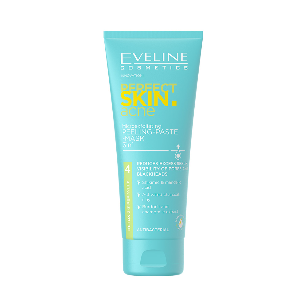 Фото - Крем и лосьон Eveline Cosmetics Eveline UA Perfect Skin Acne Паста - пілінг - маска 3-в-1 
