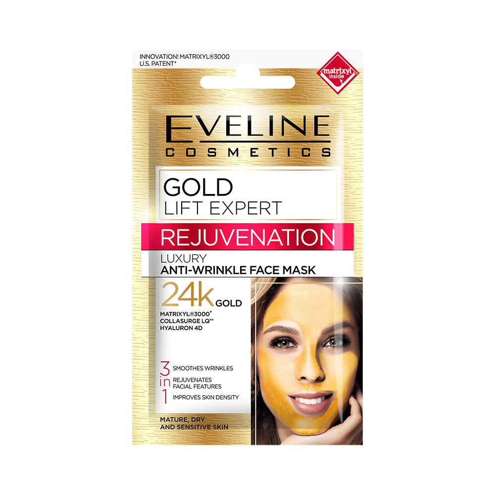 Photos - Cream / Lotion Eveline Cosmetics Eveline UA Gold Lift Expert Розкішна маска проти зморшок 
